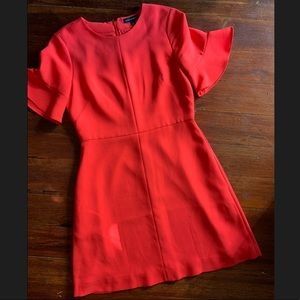 BANANA REPUBLIC Red short sleeve shift dress